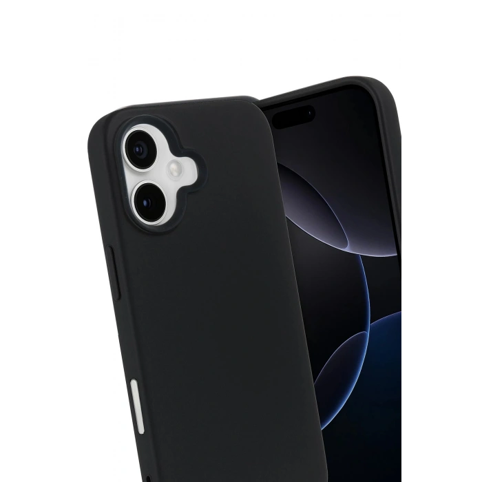 CPT05 Apple iPhone 17 Nano içi Kadife Silikon - Siyah