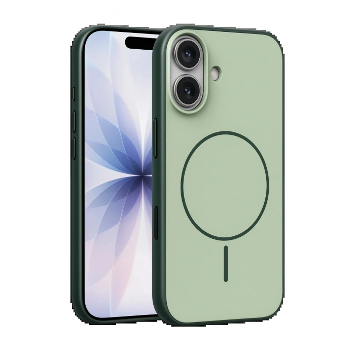CPT05 Apple iPhone 17 Neva Magsafe Kapak - Koyu Yeşil