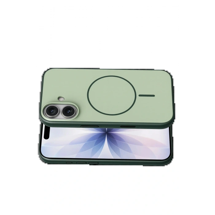 CPT05 Apple iPhone 17 Neva Magsafe Kapak - Koyu Yeşil