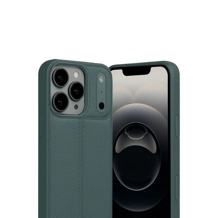 CPT05 Apple iPhone 17 Pro Auto Focus Kapak - Koyu Yeşil