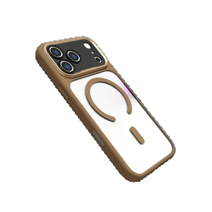 CPT05 Apple iPhone 17 Pro Hazar Magsafe Kapak - Gold