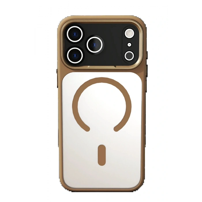 CPT05 Apple iPhone 17 Pro Hazar Magsafe Kapak - Gold