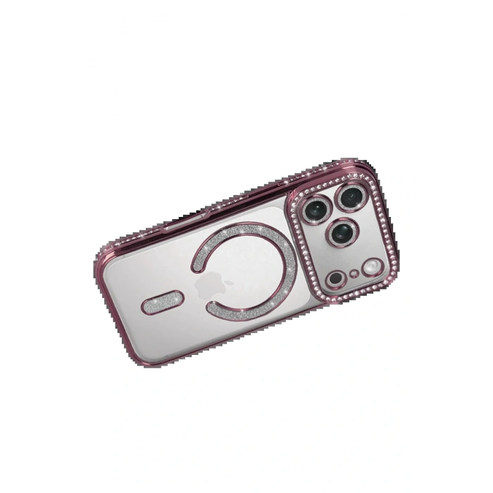 CPT05 Apple iPhone 17 Pro Joke Simli Magneticsafe Kılıf - Pembe