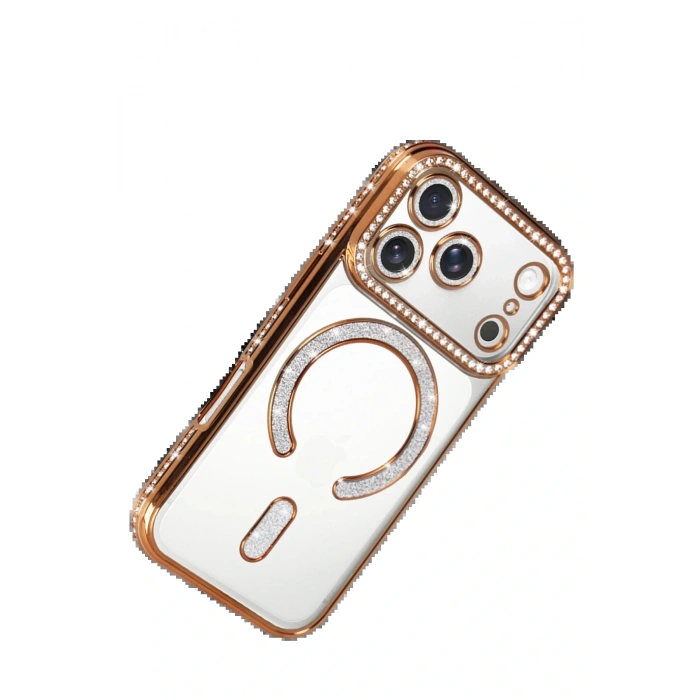 CPT05 Apple iPhone 17 Pro Joke Simli Magneticsafe Kılıf - Turuncu