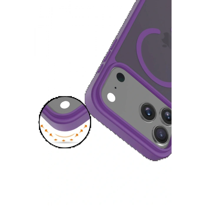 CPT05 Apple iPhone 17 Pro Jota Magsafe Kapak - Derin Mor