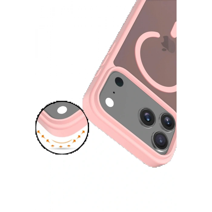 CPT05 Apple iPhone 17 Pro Jota Magsafe Kapak - Pudra