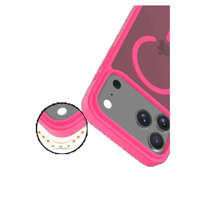 CPT05 Apple iPhone 17 Pro Jota Magsafe Kapak - Rose