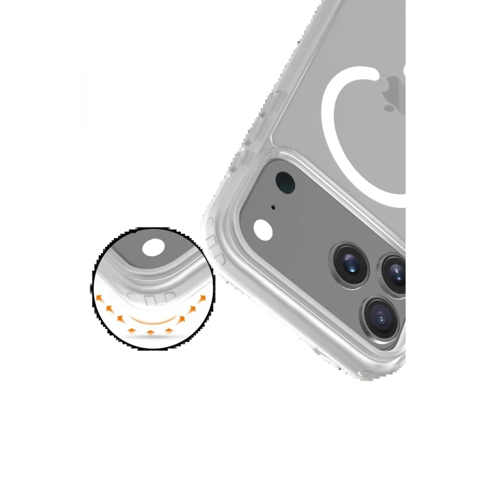 CPT05 Apple iPhone 17 Pro Jota Magsafe Kapak - Şeffaf
