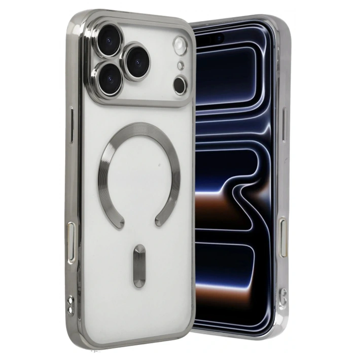 CPT05 Apple iPhone 17 Pro Kross Magneticsafe Kapak - Gümüş
