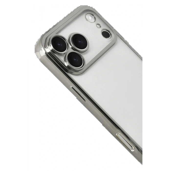 CPT05 Apple iPhone 17 Pro Lensli Silikon - Gümüş