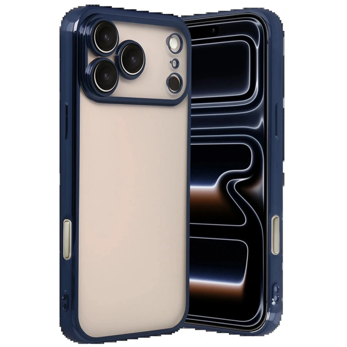 CPT05 Apple iPhone 17 Pro Lensli Silikon - Lacivert