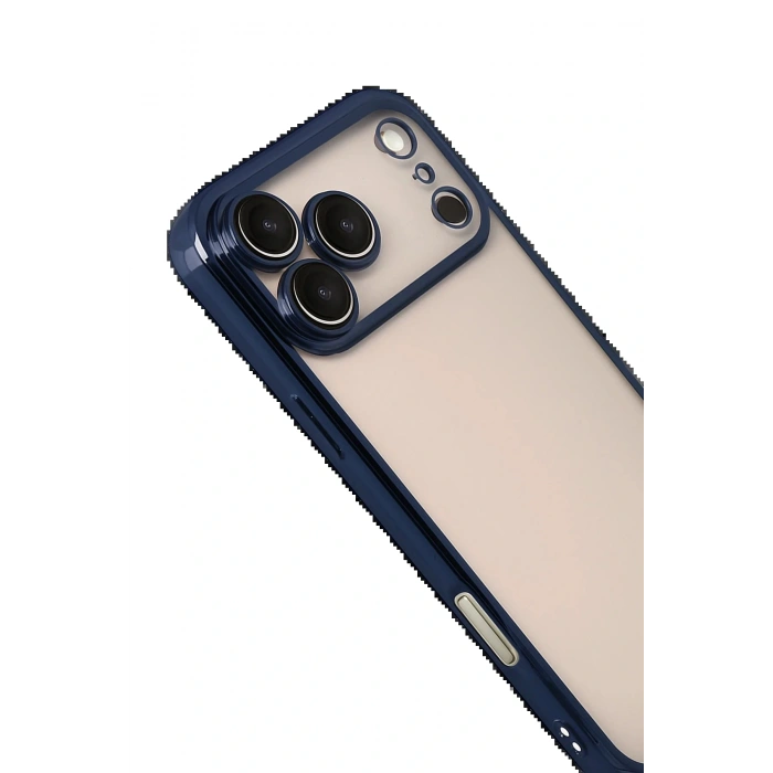 CPT05 Apple iPhone 17 Pro Lensli Silikon - Lacivert