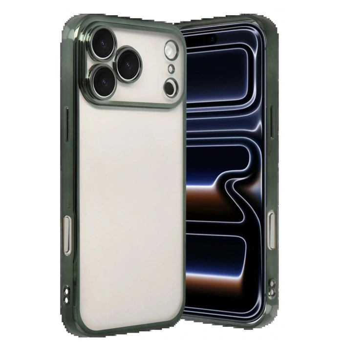 CPT05 Apple iPhone 17 Pro Lensli Silikon - Yeşil