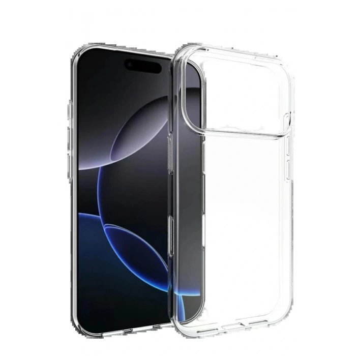CPT05 Apple iPhone 17 Pro Lüx Şeffaf Silikon - Şeffaf