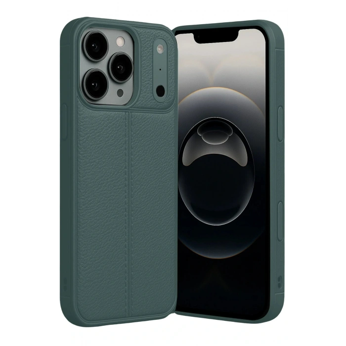 CPT05 Apple iPhone 17 Pro Max Auto Focus Kapak - Koyu Yeşil