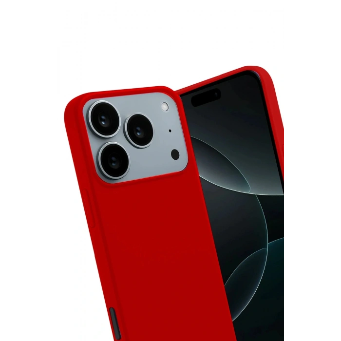 CPT05 Apple iPhone 17 Pro Max First Silikon - Kırmızı