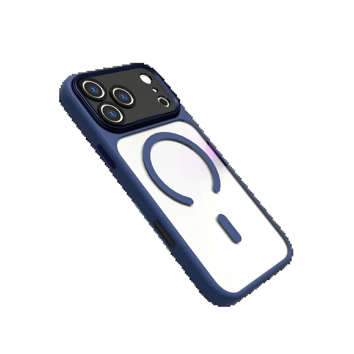 CPT05 Apple iPhone 17 Pro Max Hazar Magsafe Kapak - Lacivert