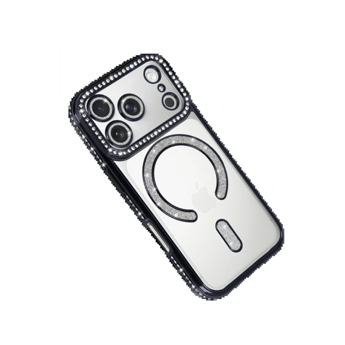 CPT05 Apple iPhone 17 Pro Max Joke Simli Magneticsafe Kılıf - Siyah