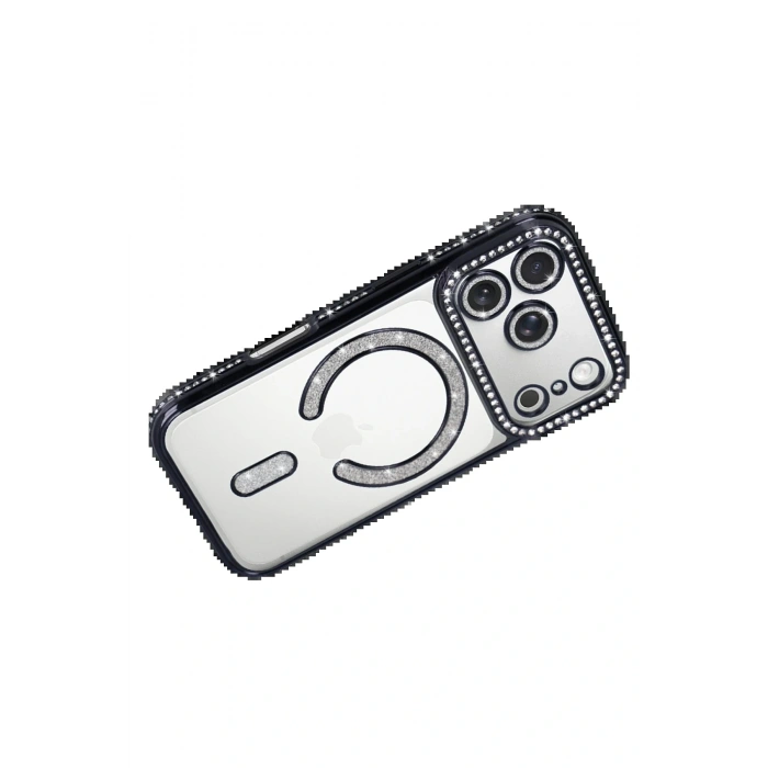 CPT05 Apple iPhone 17 Pro Max Joke Simli Magneticsafe Kılıf - Siyah