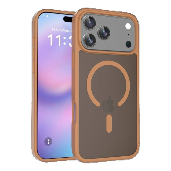 CPT05 Apple iPhone 17 Pro Max Jota Magsafe Kapak - Çöl Titanyum