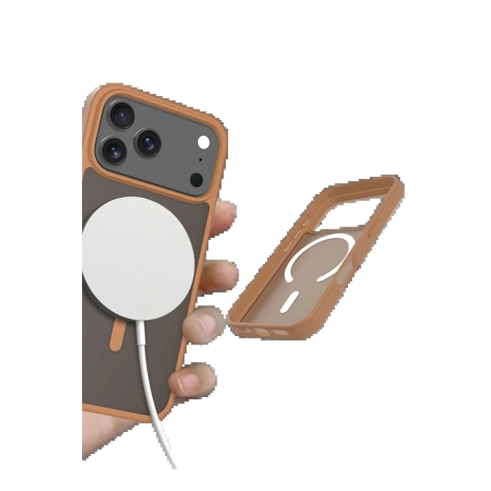 CPT05 Apple iPhone 17 Pro Max Jota Magsafe Kapak - Çöl Titanyum