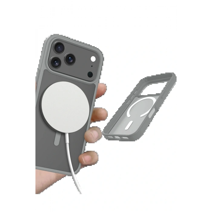 CPT05 Apple iPhone 17 Pro Max Jota Magsafe Kapak - Titan Gri