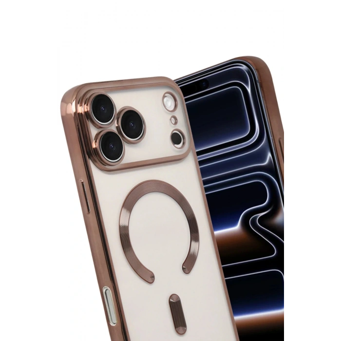 CPT05 Apple iPhone 17 Pro Max Kross Magneticsafe Kapak - Çöl Titanyum