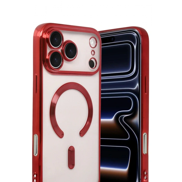 CPT05 Apple iPhone 17 Pro Max Kross Magneticsafe Kapak - Kırmızı