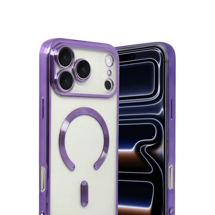 CPT05 Apple iPhone 17 Pro Max Kross Magneticsafe Kapak - Mor