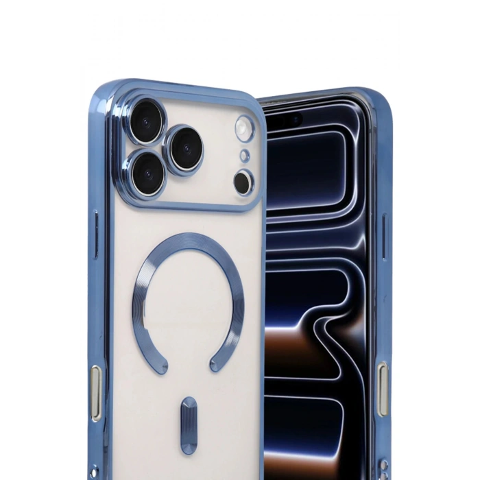 CPT05 Apple iPhone 17 Pro Max Kross Magneticsafe Kapak - Sierra Blue