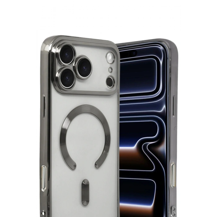 CPT05 Apple iPhone 17 Pro Max Kross Magneticsafe Kapak - Titan Gri