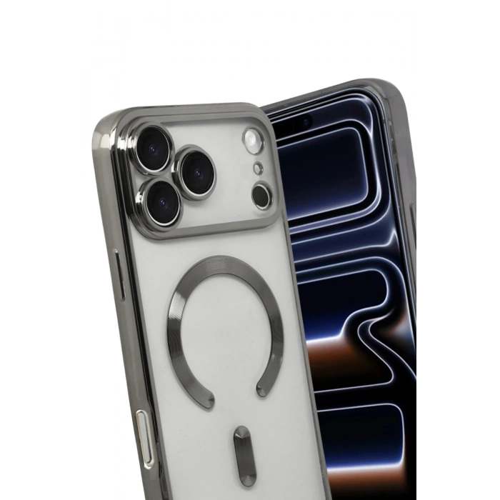 CPT05 Apple iPhone 17 Pro Max Kross Magneticsafe Kapak - Titan Gri