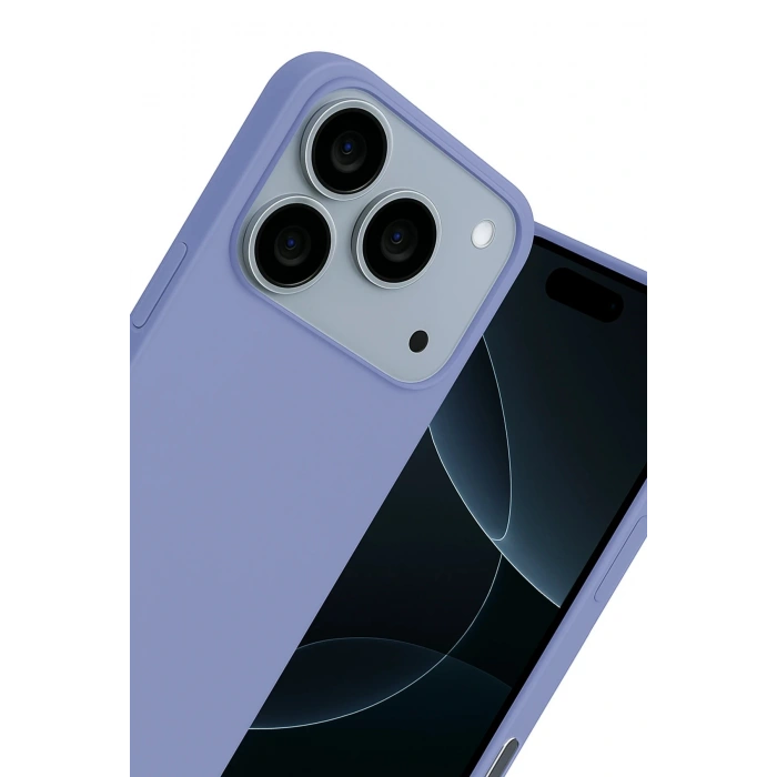 CPT05 Apple iPhone 17 Pro Max Nano içi Kadife Silikon - Lila