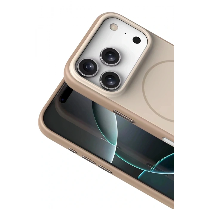 CPT05 Apple iPhone 17 Pro Max Neva Magsafe Kapak - Gold