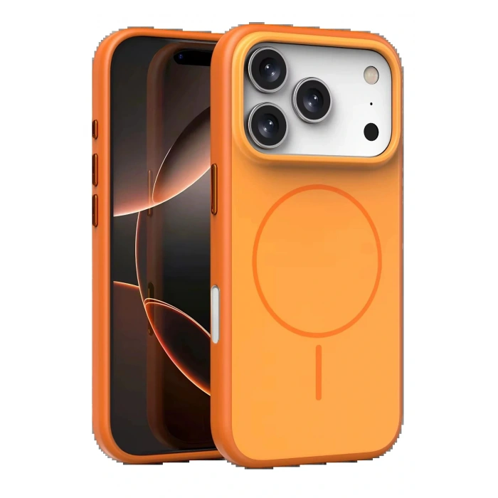 CPT05 Apple iPhone 17 Pro Max Neva Magsafe Kapak - Turuncu