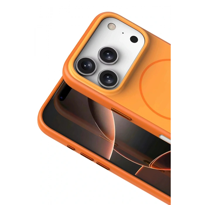 CPT05 Apple iPhone 17 Pro Max Neva Magsafe Kapak - Turuncu