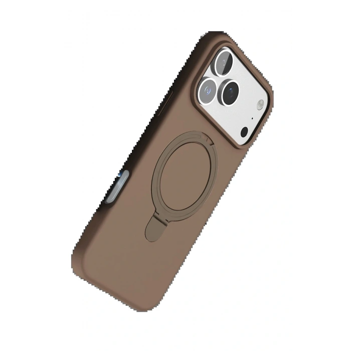 CPT05 Apple iPhone 17 Pro Max Regal Magsafe Standlı Kapak - Çöl Titanyum