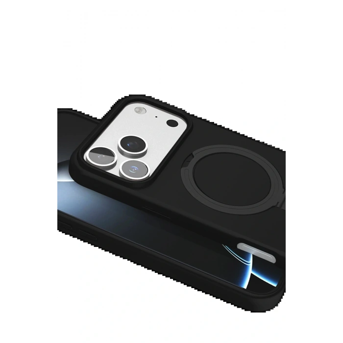 CPT05 Apple iPhone 17 Pro Max Regal Magsafe Standlı Kapak - Siyah