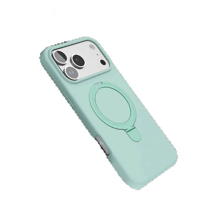 CPT05 Apple iPhone 17 Pro Max Regal Magsafe Standlı Kapak - Su Yeşili