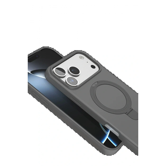 CPT05 Apple iPhone 17 Pro Max Regal Magsafe Standlı Kapak - Titan Gri