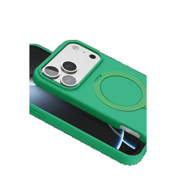 CPT05 Apple iPhone 17 Pro Max Regal Magsafe Standlı Kapak - Yeşil