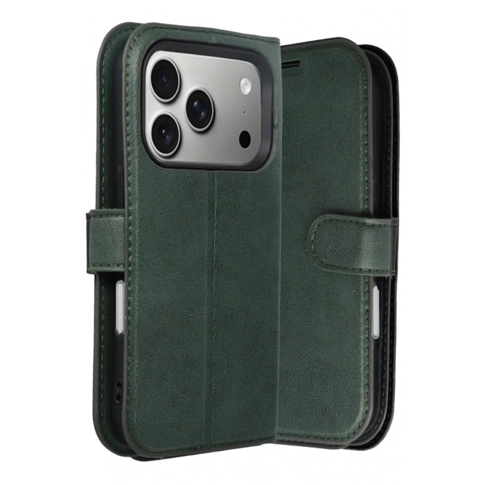 CPT05 Apple iPhone 17 Pro Max Trend S Plus Kapaklı Kılıf - Yeşil