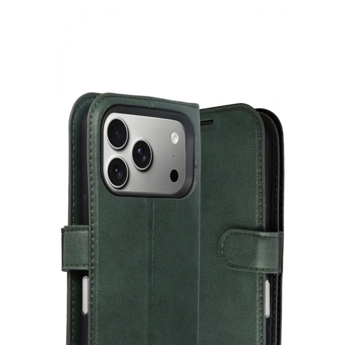 CPT05 Apple iPhone 17 Pro Max Trend S Plus Kapaklı Kılıf - Yeşil