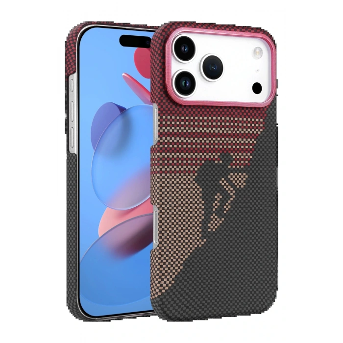 CPT05 Apple iPhone 17 Pro Max Vega Magsafe Kapak - Kırmızı