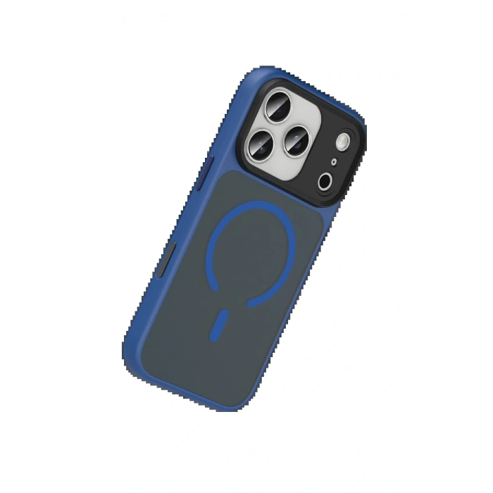 CPT05 Apple iPhone 17 Pro Megane Magsafe Kapak - Lacivert