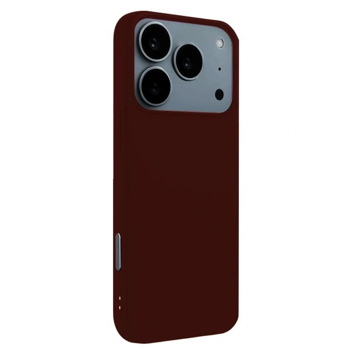 CPT05 Apple iPhone 17 Pro Nano içi Kadife Silikon - Bordo