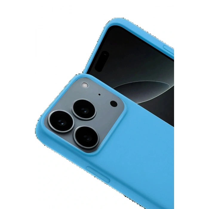 CPT05 Apple iPhone 17 Pro Nano içi Kadife Silikon - Mavi