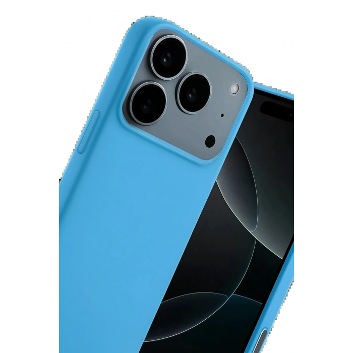 CPT05 Apple iPhone 17 Pro Nano içi Kadife Silikon - Mavi