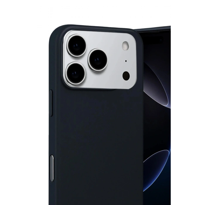 CPT05 Apple iPhone 17 Pro Nano içi Kadife Silikon - Siyah