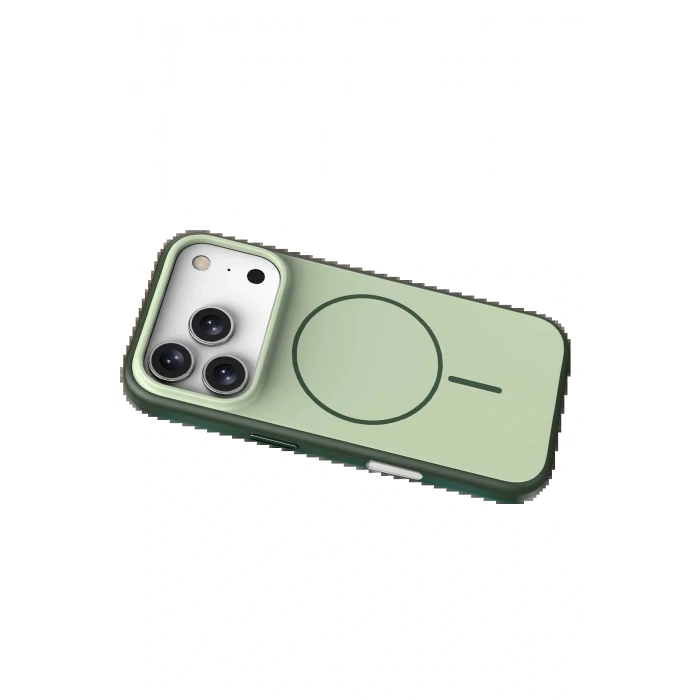 CPT05 Apple iPhone 17 Pro Neva Magsafe Kapak - Koyu Yeşil